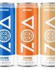 ZOA Energy Drinks Bundle, Super Berry, Wild Orange - 12oz (36-Pack)