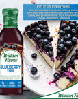 Walden Farms Blueberry Syrup 12 oz 2 Pack Sweet Syrup  Near Zero Fat Sugar and Calorie  For Pancakes Waffles French Toast Yogurt Oatmeal Lemonade Desserts Snacks Appetizers and Many More