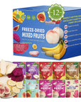 ONETANG FreezeDried Mixed Fruit 12 Pack SingleServe Pack Non GMO Kosher No Add Sugar Gluten free Vegan Holiday Gifts Healthy Snack 035 Ounce