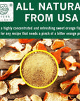 SPICES VILLAGE Orange Peel Powder [4 oz] - Fresh Dried Orange