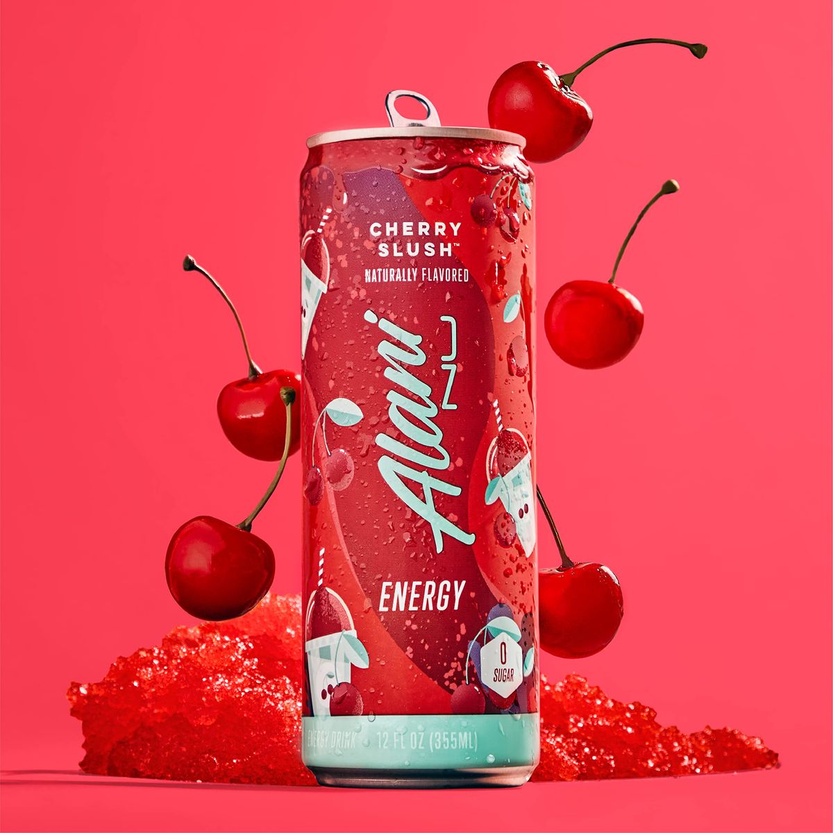 Alani Nu CHERRY SLUSH Sugar Free Low Calorie Energy Drinks  200mg Caffeine  Pre Workout Performance with Antioxidants  Biotin B Vitamins  Zero Sugar  10 Calories  12 Fl Oz Cans 12 Pack