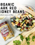 Organic Canned Red Kidney Beans  12Pack 15 Ounce  Ready To Serve  Gluten Free GMOFree Kosher  Natures Greatest Foods