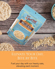 Generic Organic Rolled Oats  ExtraThick Rolled Oats Organic  Freshly Milled and Toasted Whole Grain Oats  NonGMO  Rolled Oats Bulk 4Pack  Ideal for Overnight Oatmeal Porridge