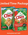 Chex Corn Gluten Free Breakfast Cereal, Made with Whole Grain, Homemade Chex Mix ingredient, Family Size, 18 OZ