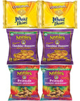 Crackers Variety Pack Individually Wrapped Assortment Including Crackers and Cheese Snack Pack, Crackers with Peanut Butter, Lance, Goldfish, Ritz, Austin, Cheez-Its and More Bulk (40 Count)