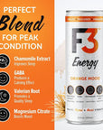 F3 Energy - Orange Mood Energy Drink - 355 ml (12 pack)