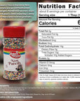 Baker's Choice Rainbow NonPareils Sprinkles - Cake Sprinkles and Toppings - Non Pareil Sprinkles - Gluten Free - Dairy Free - Kosher - 4 oz., Multicolored