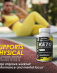 Keto Pills - 60 Ketogenic Diet Support Capsules - Keto Weight Management - Increase Energy and Focus - Advanced Keto Supplements for Men and Women - Day and Night Keto Diet Pills