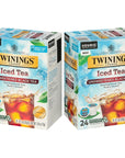 Twinings Iced Tea Unsweetened Black Tea KCup Pods for Keurig Caffeinated Refreshing Smooth Black Tea 24 Count Pack of 2