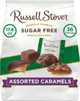 Russell Stover Sugar-Free Assorted Chocolate Caramels - 1.1 Pound (Pack of 1)