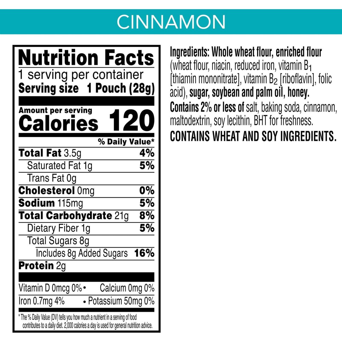 Kellogg&#39;s SCOOBY-DOO! Baked Graham Cracker Snacks, Lunch Snacks, Snack Crackers, Cinnamon (40 Pouches)