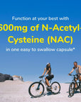 Twinlab N-Acetyl-Cysteine (Nac) - Antioxidant Supplements for Men and Women - 600 mg, 60 Capsules (Pack of 2)