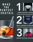 bartesian The Classic Collection cocktail Mixer capsules Variety Pack of 6  for bartesian Premium cocktail Maker 55350