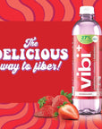 Vibi+ Strawberry Kiwi Prebiotic Water - 16.9 fl oz - Pack of 12