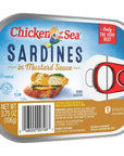 Chicken of the Sea Sardines in Mustard Sauce Wild Caught 375Ounce Can Pack of 1