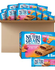 Nutri-Grain Soft Baked Breakfast Bars, Made with Whole Grains, Kids Snacks, Strawberry and Squash (12 Boxes, 96 Bars)