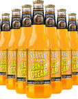 Saranac World Famous HandCrafted Orange Cream Soda Soft Drink 12 oz Glass Bottles 24 Pack