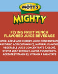 Motts Mighty Flying Fruit Punch Juice Drink 8 Fl Oz Bottles 24 Count 4 Packs of 6