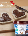 OH Mai  Sugar Free Hazelnut Chocolate Cocoa Spread Fudge and Candy Melt 705 oz Jar  Gluten Free Stevia Sweetened for Breakfast Topping Snacks Dessert Made in Spain Pack of 4