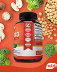 NutriFlair Vitamins D3 (5000iu/125mcg) + K2 (as Mk7) - Made with Plant-Based Ingredients Plus BioPerine Black Pepper Extract, 90 Capsules - Supports Healthy Immune, Heart and Health - Non-GMO Pills