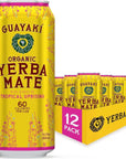 Guayaki Yerba Mate - Clean Energy Drink Alternative - 15.5oz (Pack of 12)