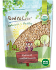 Food to Live Organic Rolled KAMUT Khorasan Wheat Flakes 15 Pounds  NonGMO Made from Whole Wheat Berries Kosher Bulk Great for Cereal Granola Muffins and Milling into Flour for Baking