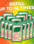 Tic Tac Resealable Refill Bag Bulk 172 Oz Fruit Adventure Mints OnTheGo Refreshment Includes Empty Refillable Pack