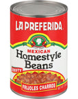 La Preferida Mexican Foods Homestyle Beans Frijoles Charros 15 OZ Pack of 3