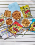 Corn Nuts Variety Pack  12 Pack  4 Ounces Each  Loaded Taco Chile Picante Ranch Original Mexican Street Corn and BBQ  Bulk Box  With Mighty Merchandise Bag Clip