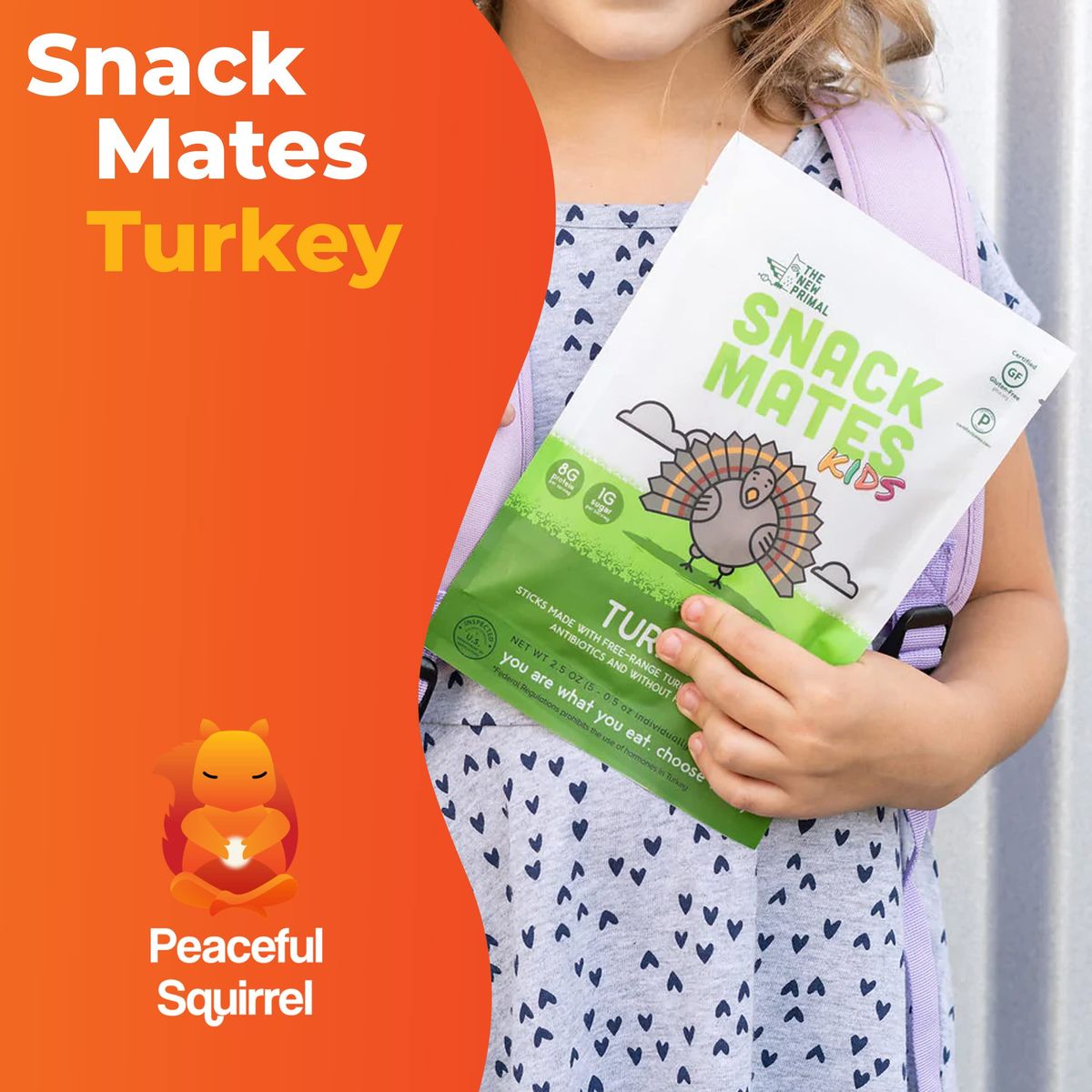 Peaceful Squirrel Variety The New Primal Snack Mates 4 Pack Variety of 4 Flavors 20 Meat Sticks Whole30 Approved Paleo Gluten Free Soy Free Low Carb High Protein Pantry Snacks 05 Ounce