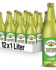 Roses Sweetened Lime Juice 1 L bottle Pack of 12 Made with Real Lime Juice Mixer to Add to Cocktails and NonAlchoholic Drinks Trusted by Bartenders