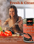 Coles Maryland Style Crab Soup with Vegetables Creamy Tomato Base with Red Crab and Perfect Blend of Seafood Seasoning SemiCondensed Soup