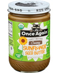 Once Again, Sunflower Seed Butter, Lightly Sweetened, Organic, 16 oz