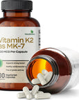 Futurebiotics Vitamin K2 as MK-7 100 mcg, Supports Strong Bones - Non-GMO, 100 Vegetarian Capsules