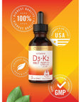 Carlyle Vitamin D3 with K2 Liquid Drops | 2 Fl Oz | MK-7 Supplement