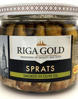 Riga Gold Smoked Sprats in Olive Oil 270g  Wild Caught