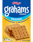 Kelloggs Grahams Crackers Original Easy Snacks 15oz Box