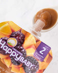 Happy Baby Organics Clearly Crafted Stage 2 Baby Food, Pears, Squash & Blackberries, 4 Ounce Pouch (Pack of 16)