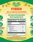 Human Beanz Fiber Jellybean Gummies for Adults, Nutritional Vegetarian Supplements, 150 Jellybeans