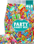 Party Candy Mix  4 Pounds  Bulk Candies  Large Candy Bag For Party Favors  Birthday Party Pinata Mix