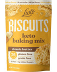 Livlo Keto Biscuit & Bread Mix - Low Carb & Gluten Free Baking Mix - 2g Net Carbs - Fast, Easy and Delicious Keto Friendly Food - 10 Servings - Classic Butter Biscuits