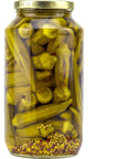 Amish Wedding Hot Pickled Okra 32 Ounces Pack of 2