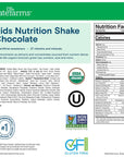 KATE FARMS Organic Kids Nutrition Shake Chocolate 8g protein 27 Vitamins and Minerals Meal Replacement Protein Shake Gluten Free NonGMO 845 oz 6 Pack