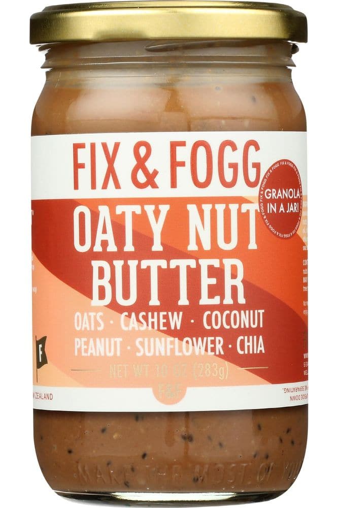 Fix and Fogg Oaty Nut Butter, 10 OZ (Pack Of 6)