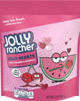 Jolly Rancher 1 Bag Jelly Hearts Valentines Day Candy  Cherry Strawberry  Watermelon Flavored  Resealable 13 oz Bag