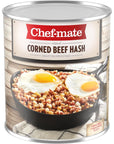 Chefmate Corned Beef Hash Canned Food and Canned Meat 6 lb 11 oz 10 Can Bulk