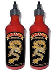 Underwood Ranches New Limited Dragon Sriracha made from the Red Jalapeno Peppers that started the Sriracha Movement! Pack of two - 17 oz Bottles