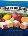 Liberty Orchards, Dessert Delights - Fruit and Nut Candies - Turkish Delights Lokum Candy - Natural, Vegan, Gluten-Free - 10 Oz.