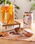 Pinky Up Island Fire Loose Leaf Iced Tea black tea blend with fruit 4060 mg caffeine naturally low calorie 40 ounce tin 25 servings