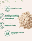 Organic Maca Root Powder, 2 Pound, Gelatinized for Better Absorption, Rich in Antioxidants, Help Energy, Stamina, Endurance, Strength and Immune System, No GMOs, Vegan Friendly and Peru Origin